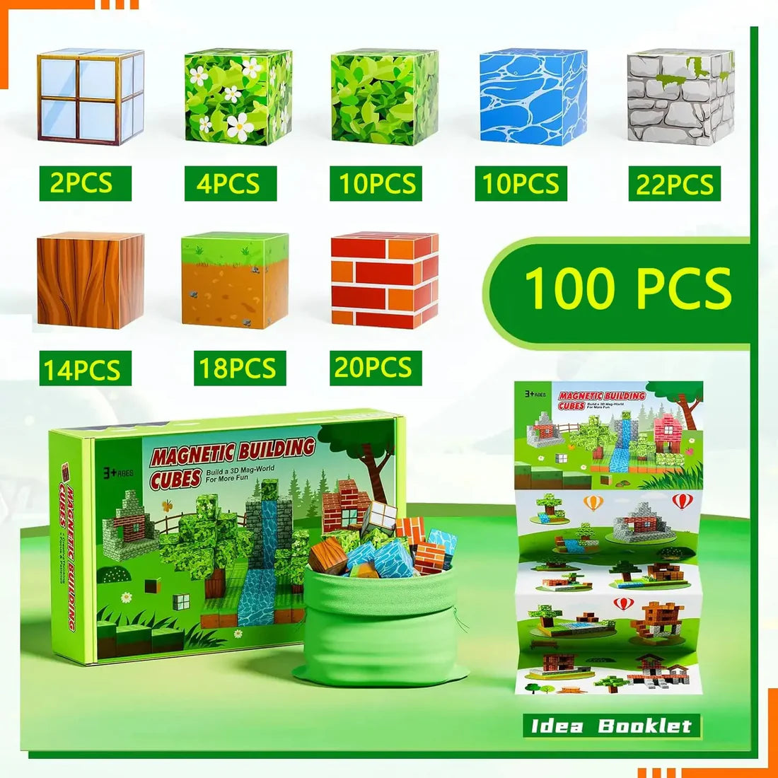 Magnet Bausteine Wald-Set