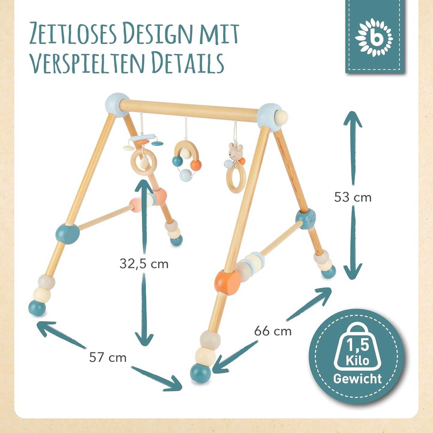Arche de jeu en bois pour bébé
