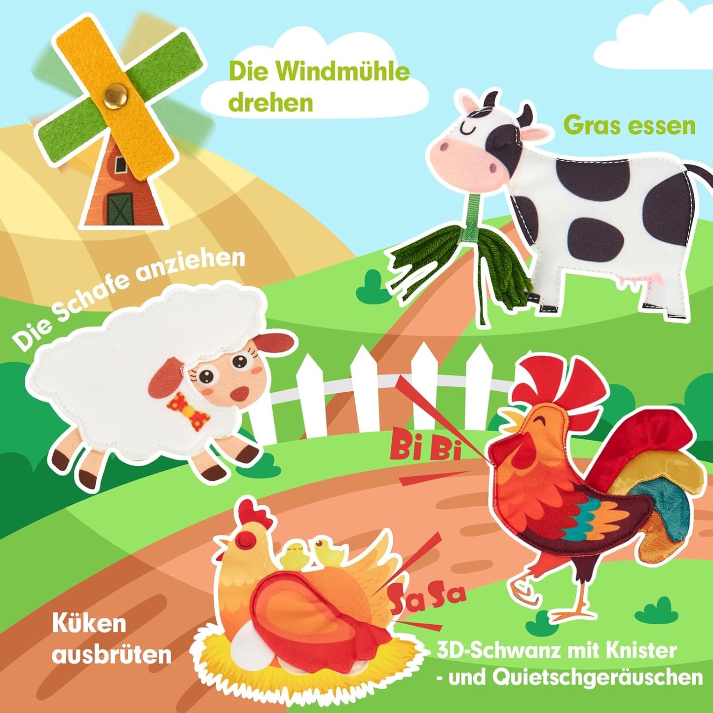 Quiet Book mit Bauernhof Thema