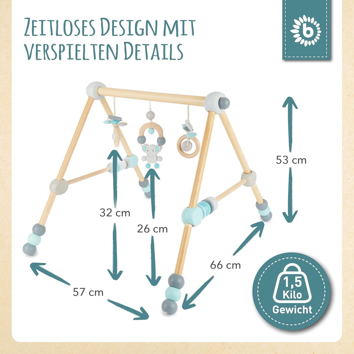Spielbogen Baby Holz