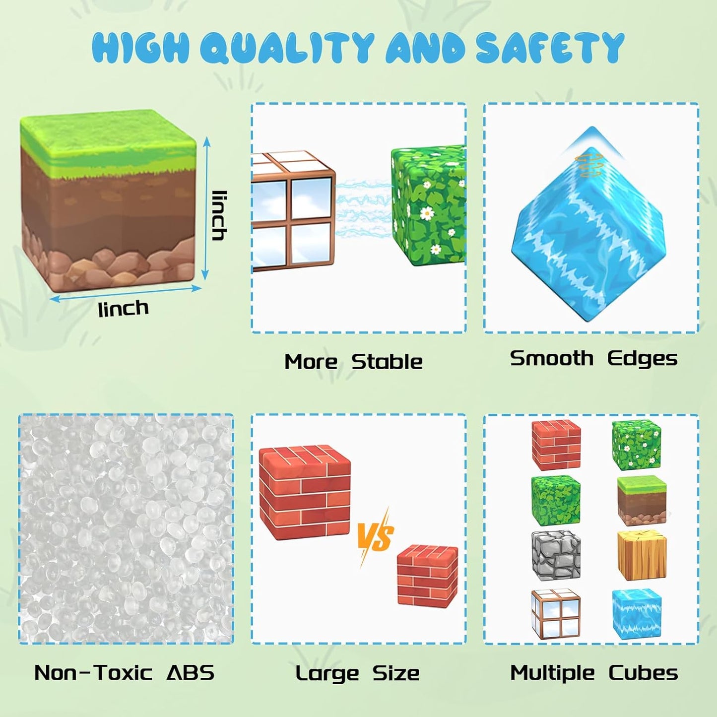 Blocs de construction magnétiques – Jouets Montessori STEM pour enfants