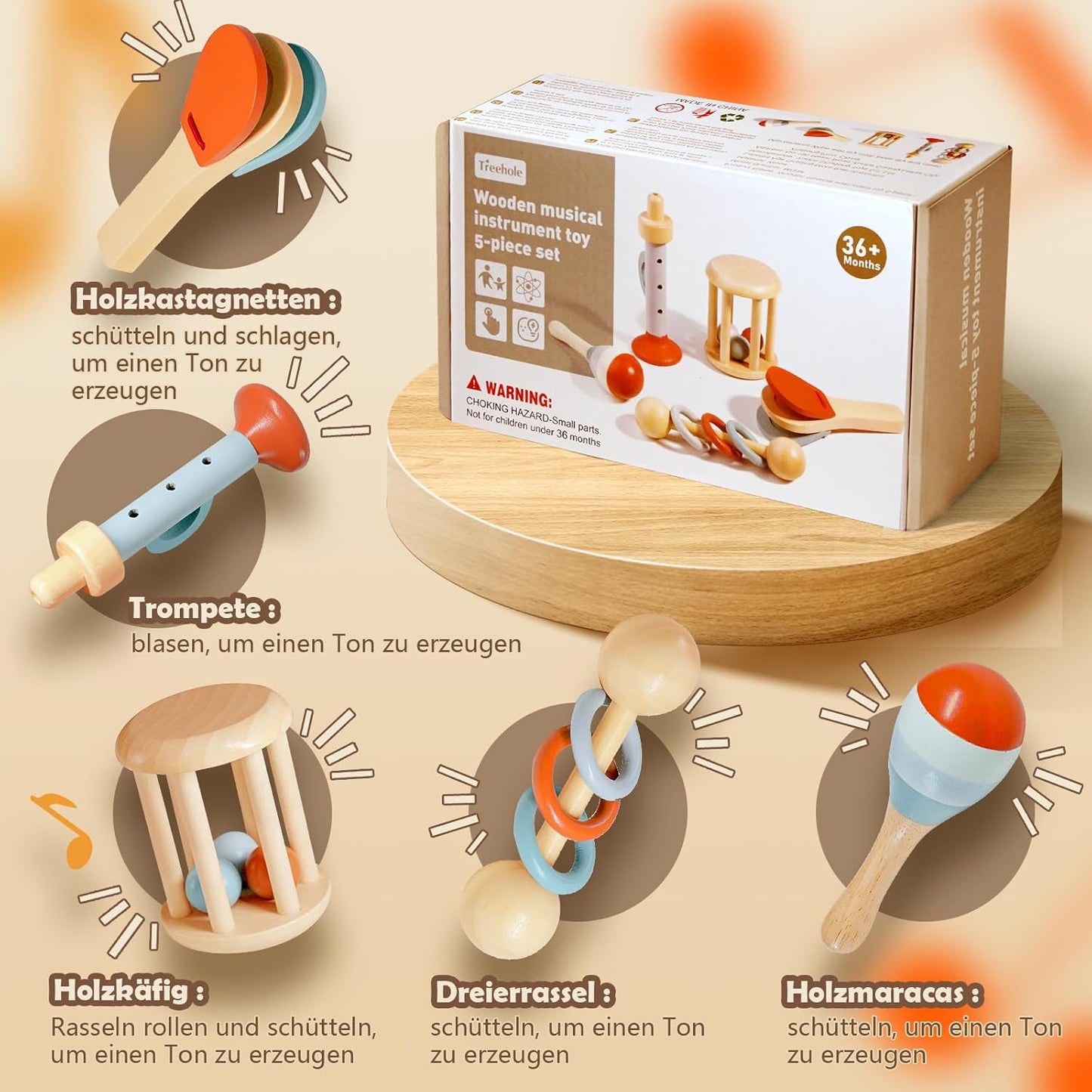 Baby Holz Musikspielzeug