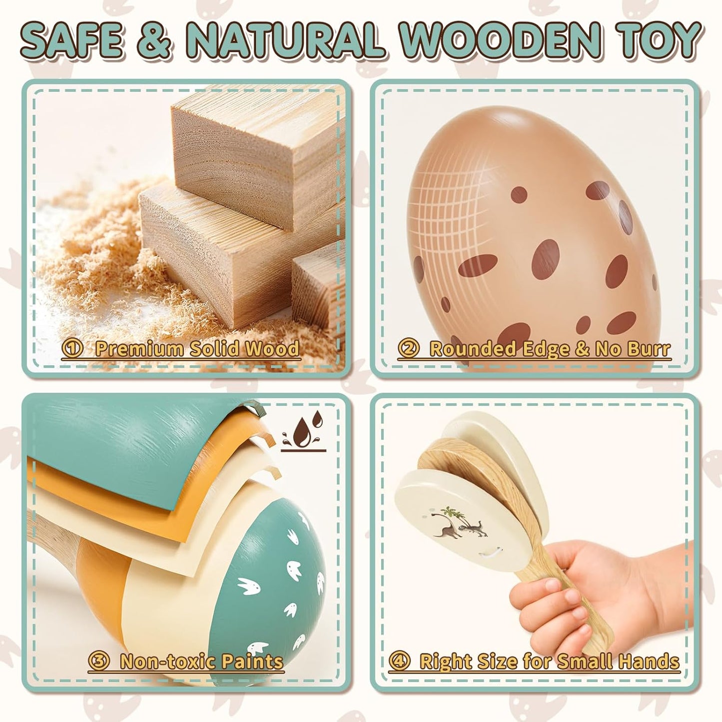 Instruments de musique en bois pour enfants