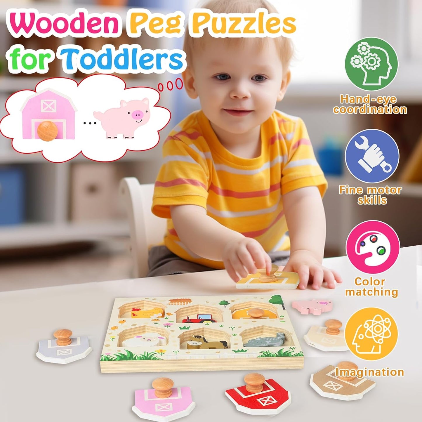 Tierpuzzle aus Holz
