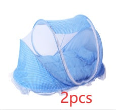 Moustiquaire pliable pour bébé avec oreiller – Ensemble 2 pièces pour la maison et les déplacements