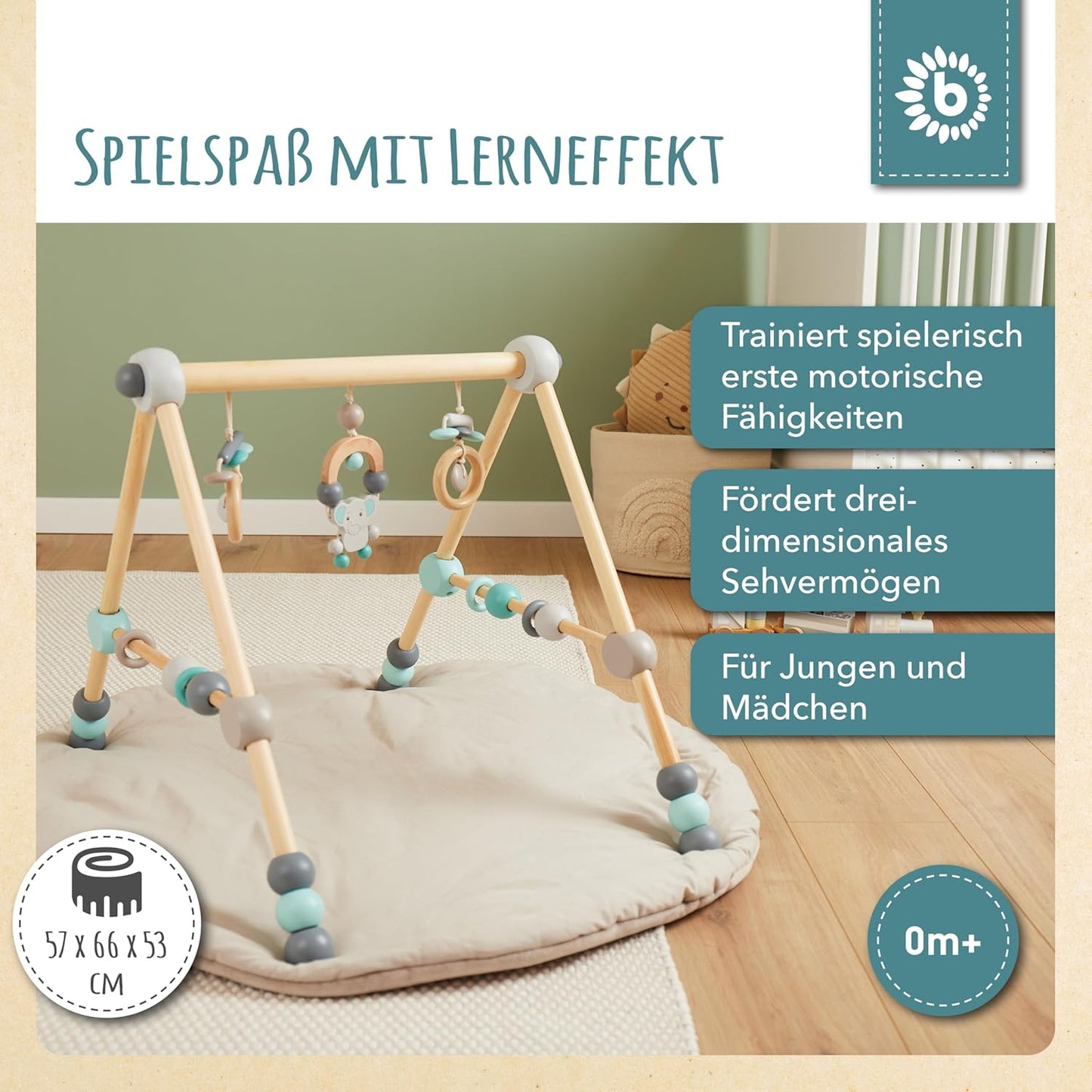 Spielbogen Baby Holz