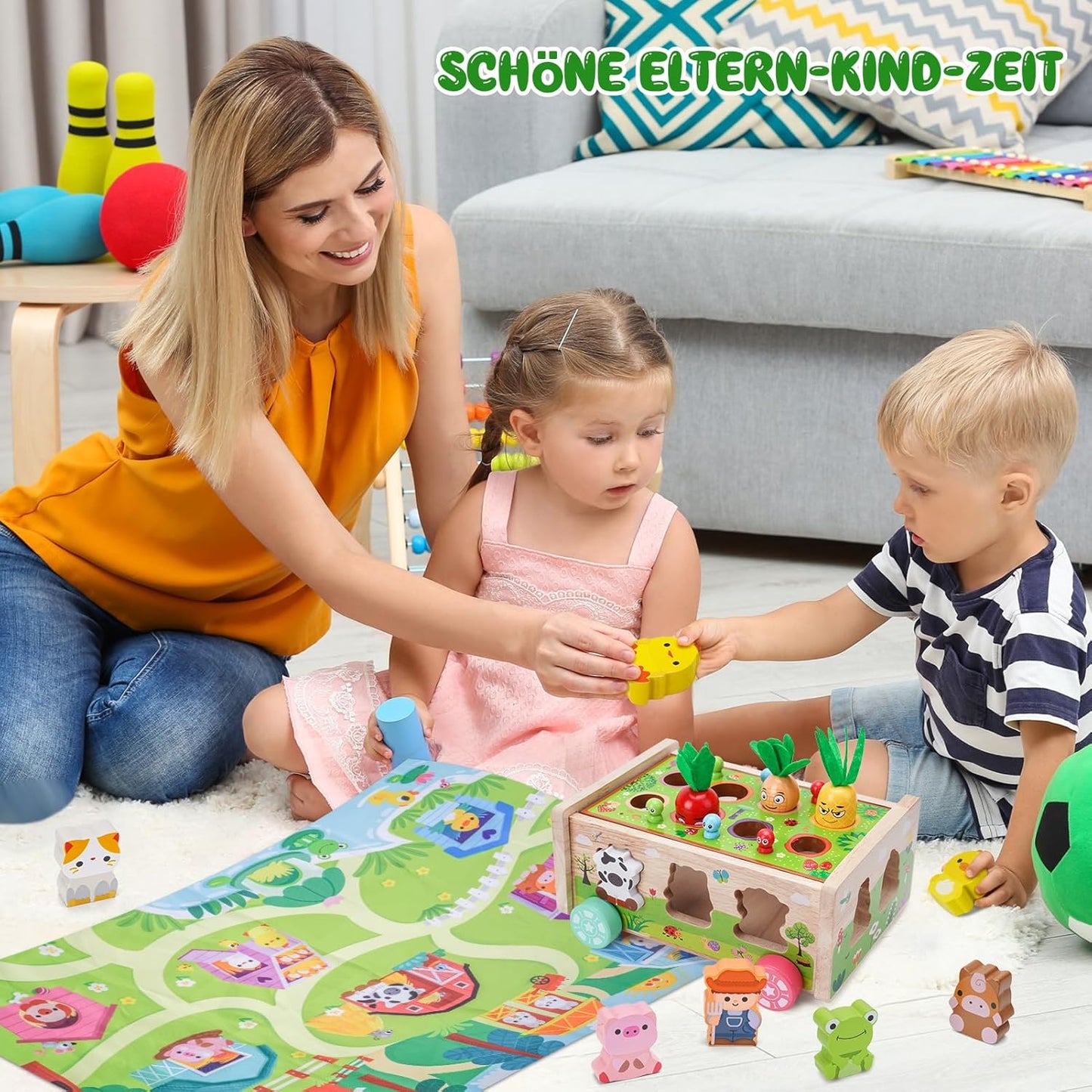 Montessori Karotten Steckspiel