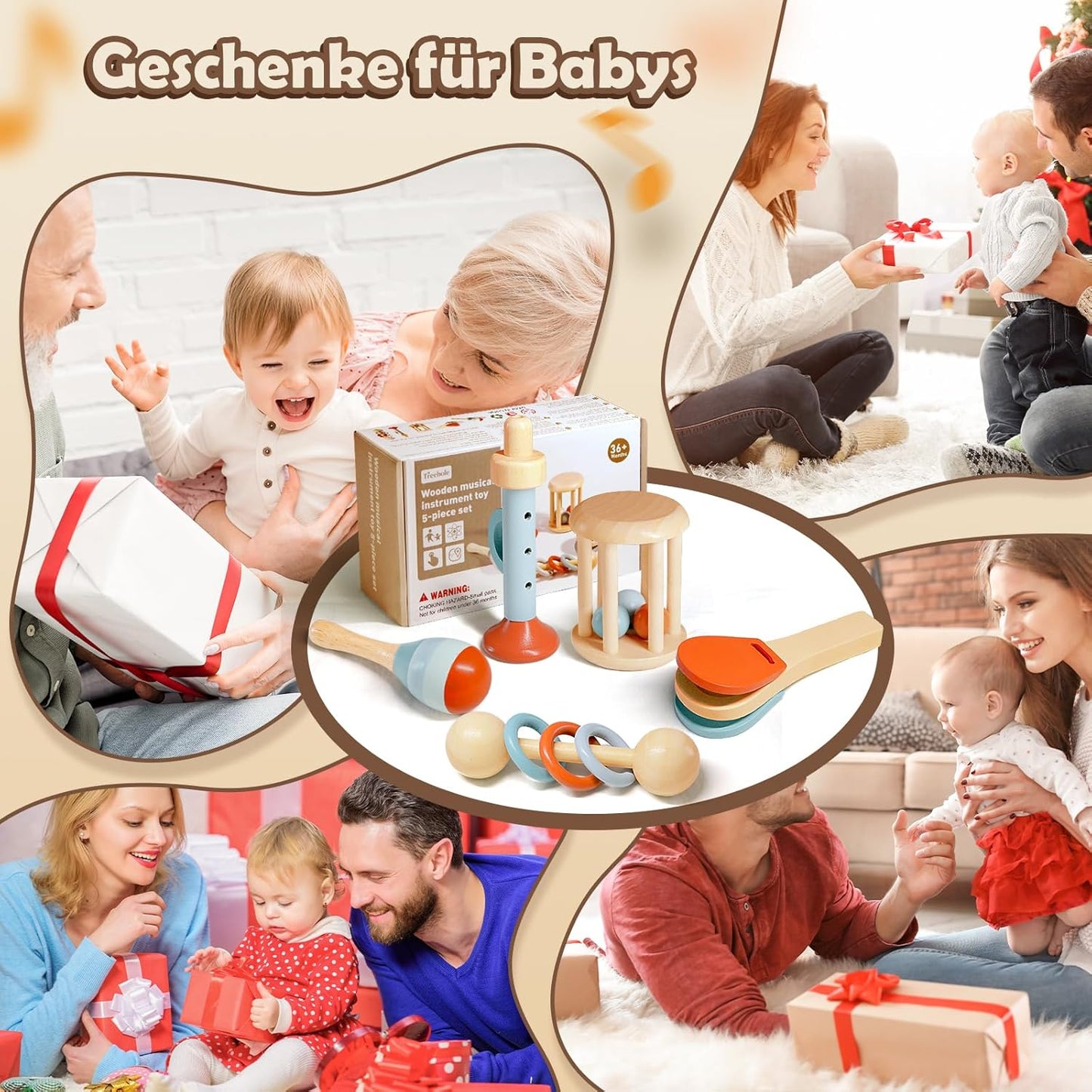 Baby Holz Musikspielzeug