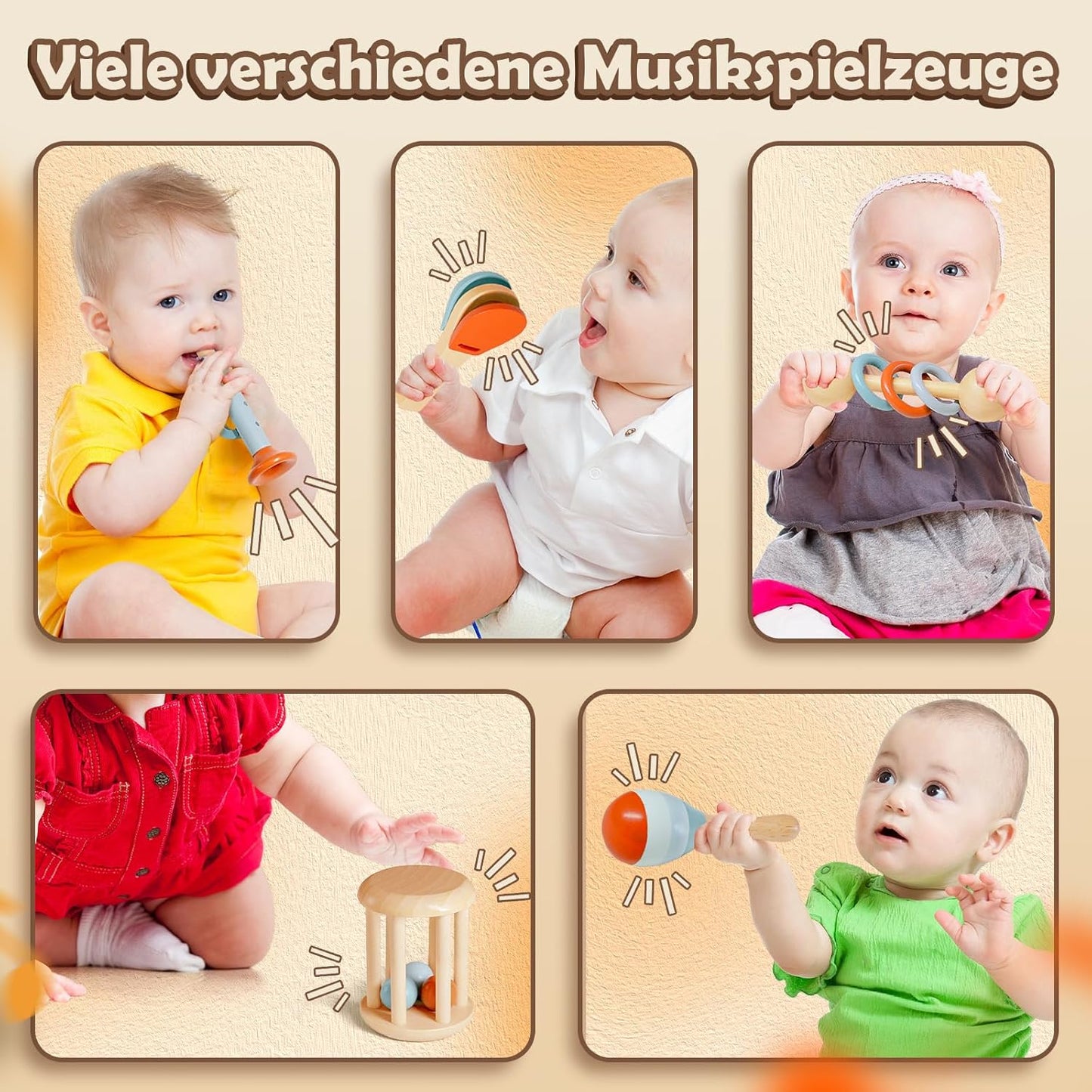 Baby Holz Musikspielzeug