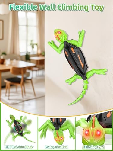 RC Gecko 2-in-1 Wandkletterer und Bodenflitzer mit LED-Augen ab 3 Jahre