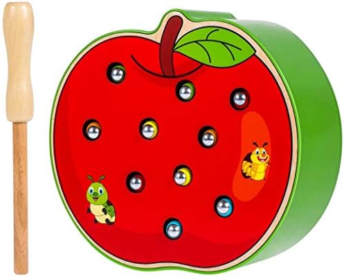 Apfel-Raupe Steckspiel Holz 10 Farben ab 3 Jahre