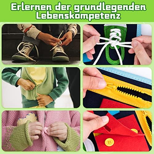 Dino Busy Board Filz – 20 Alltagsfertigkeiten ab 1 Jahr