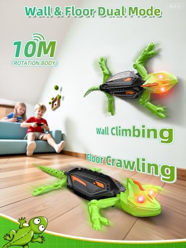RC Gecko 2-in-1 Wandkletterer und Bodenflitzer mit LED-Augen ab 3 Jahre