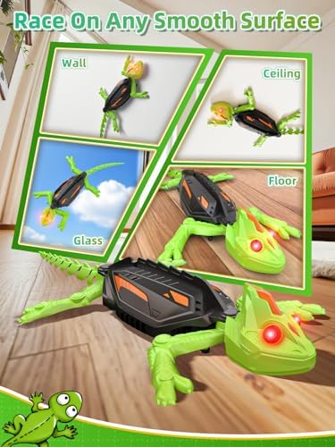 RC Gecko 2-in-1 Wandkletterer und Bodenflitzer mit LED-Augen ab 3 Jahre