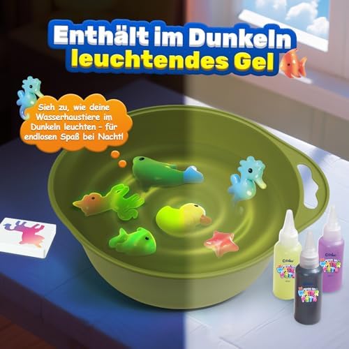 Magisches Wassergelset – DIY Wassertiere basteln ab 4 Jahren