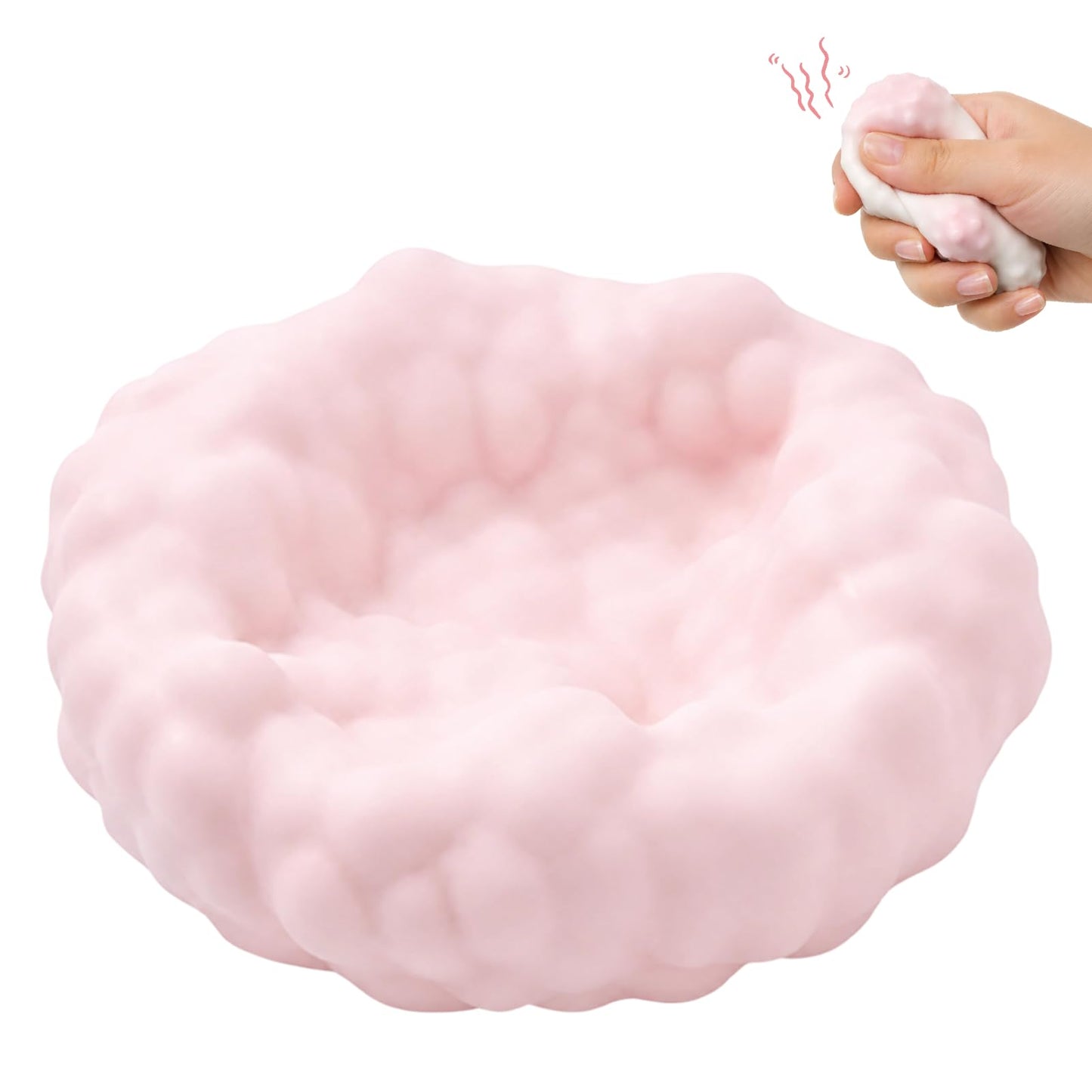 Stressball Eiswürfel, Weiche Squishy Eiswürfel Fidget Toy