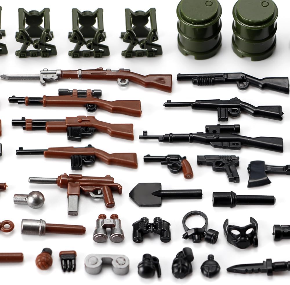 WW2 Waffen Pack US Armee Bausteine Set Militär Kit für Soldaten Figuren