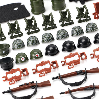 WW2 Waffen Pack US Armee Bausteine Set Militär Kit für Soldaten Figuren