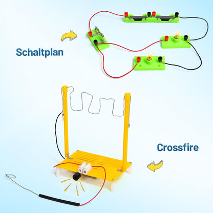 6-in-1 STEM Experimentierkasten Physik – Baukasten ab 8 Jahre mit Anleitung