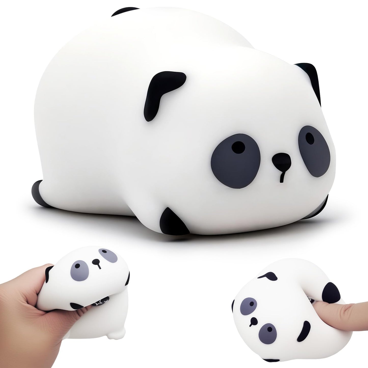 2 Stück Panda Squishy,Panda Squishies,Panda-Quetschspielzeug,Squishy Tiere