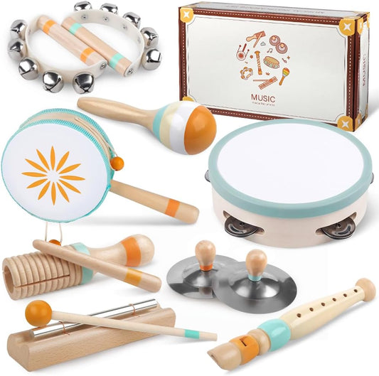 Kleinkind-Musikinstrumente Set aus Holz