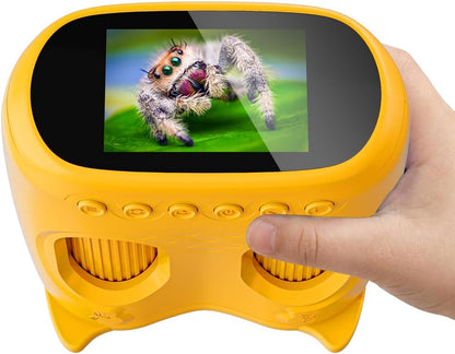 2-in-1 Microscope & Binoculars for Kids – 2.4" IPS Display, 8 LED, Ages 3+