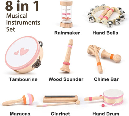 Instruments de musique en bois pour enfants – à partir de 2 ans