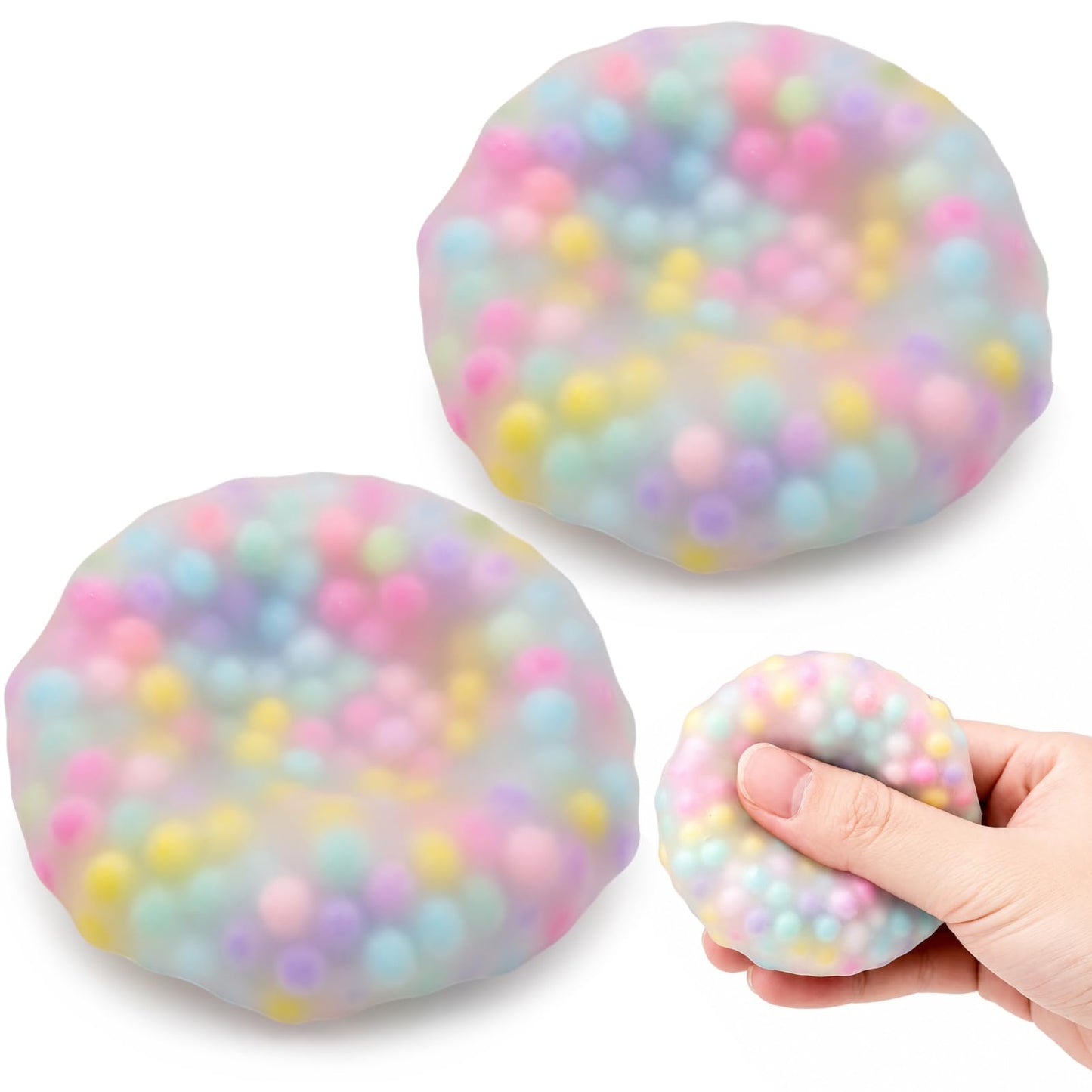 Stressball Eiswürfel, Weiche Squishy Eiswürfel Fidget Toy