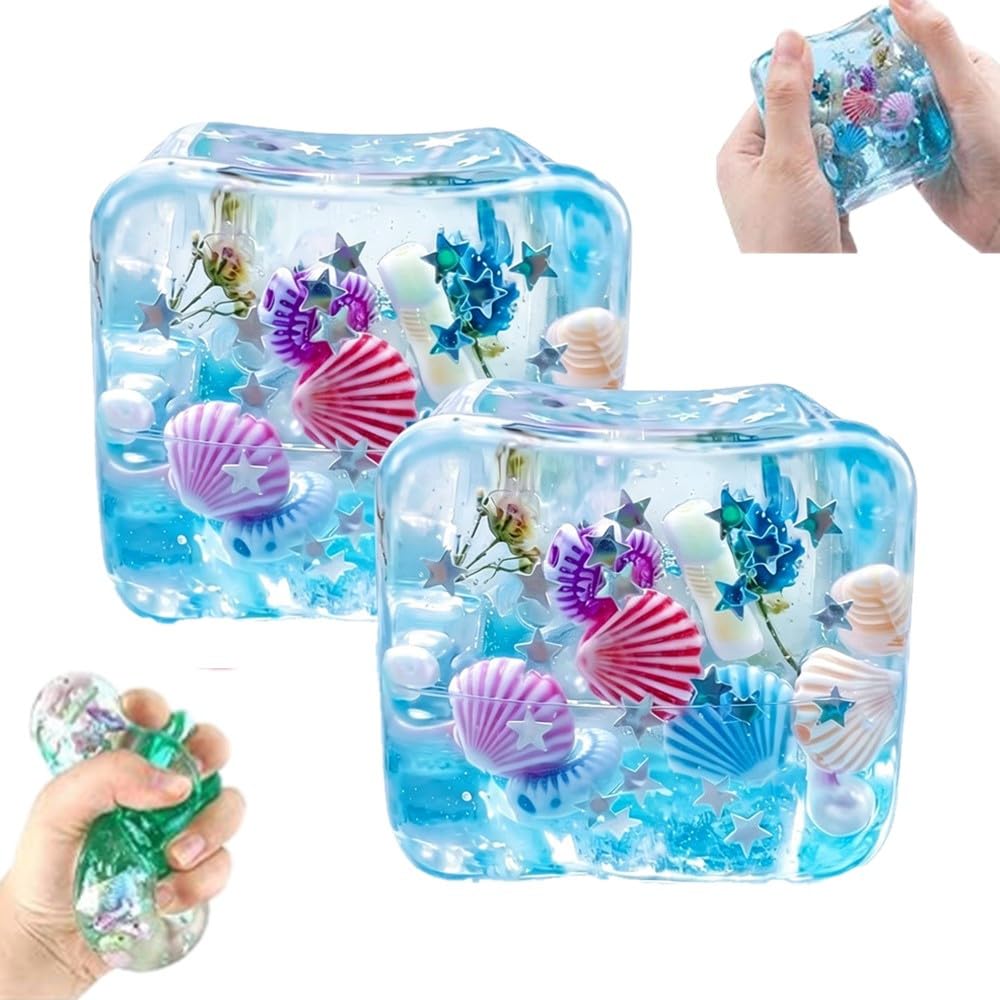 Squishy Würfel Anti Stress Spielzeug, Fidget Toys Stressball (2#Rosa*1pc)