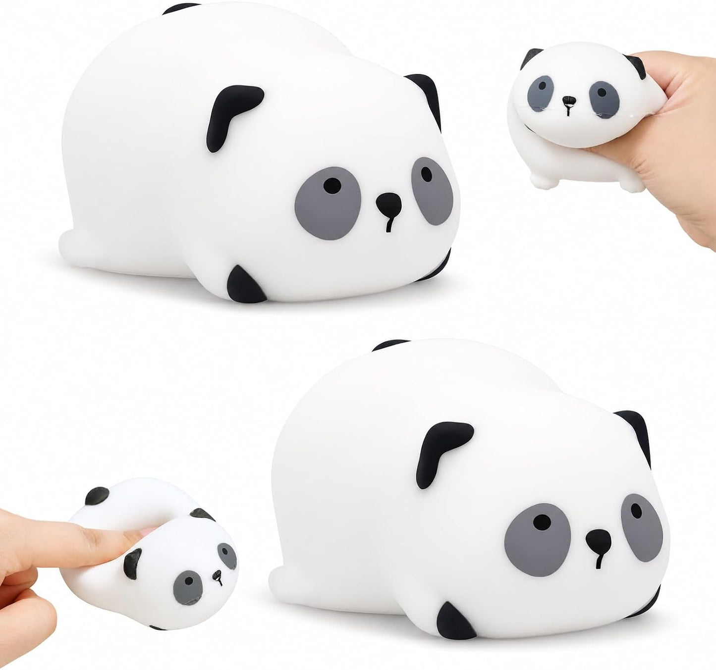 2 Stück Panda Squishy,Panda Squishies,Panda-Quetschspielzeug,Squishy Tiere