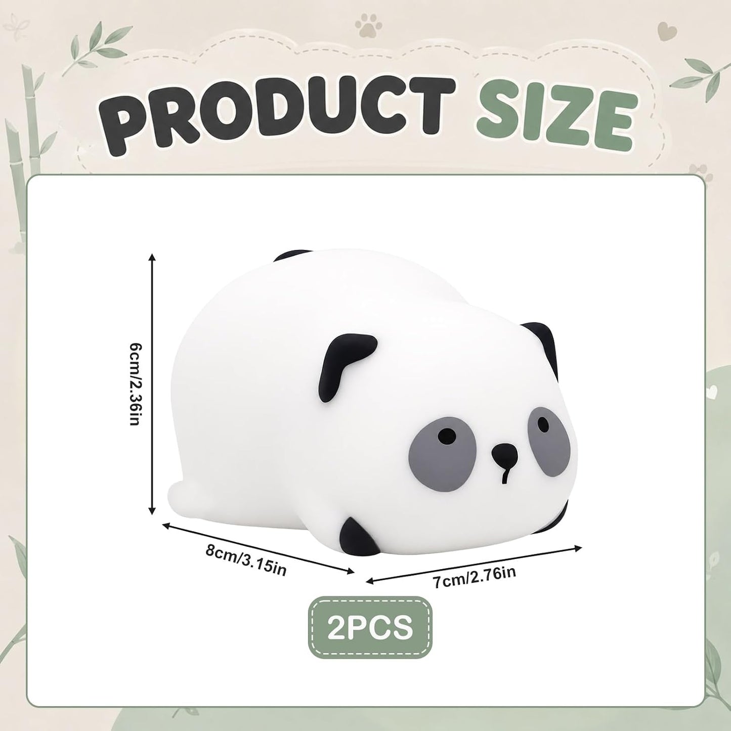 2 Stück Panda Squishy,Panda Squishies,Panda-Quetschspielzeug,Squishy Tiere