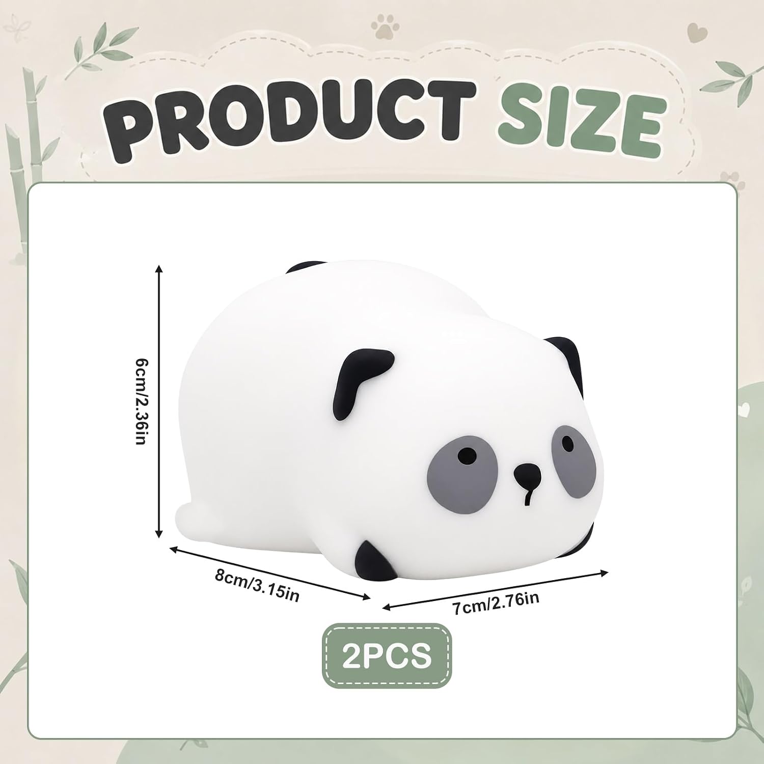 2 Stück Panda Squishy,Panda Squishies,Panda-Quetschspielzeug,Squishy Tiere