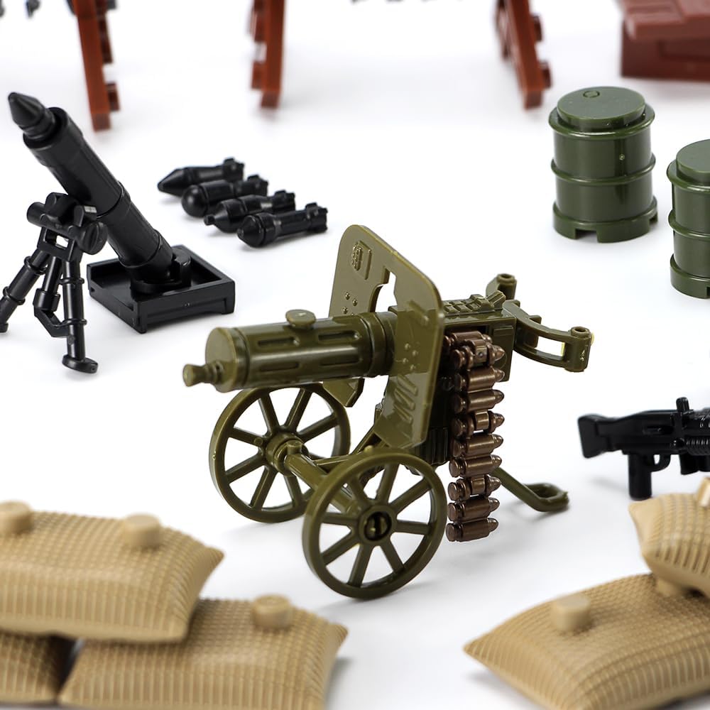 WW2 Waffen Pack US Armee Bausteine Set Militär Kit für Soldaten Figuren