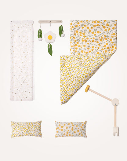 Holz Puppenbett 2-in-1 Etagenbett für 43 cm Puppen mit Zubehör