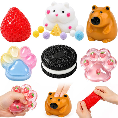 2 Stück Panda Squishy,Panda Squishies,Panda-Quetschspielzeug,Squishy Tiere