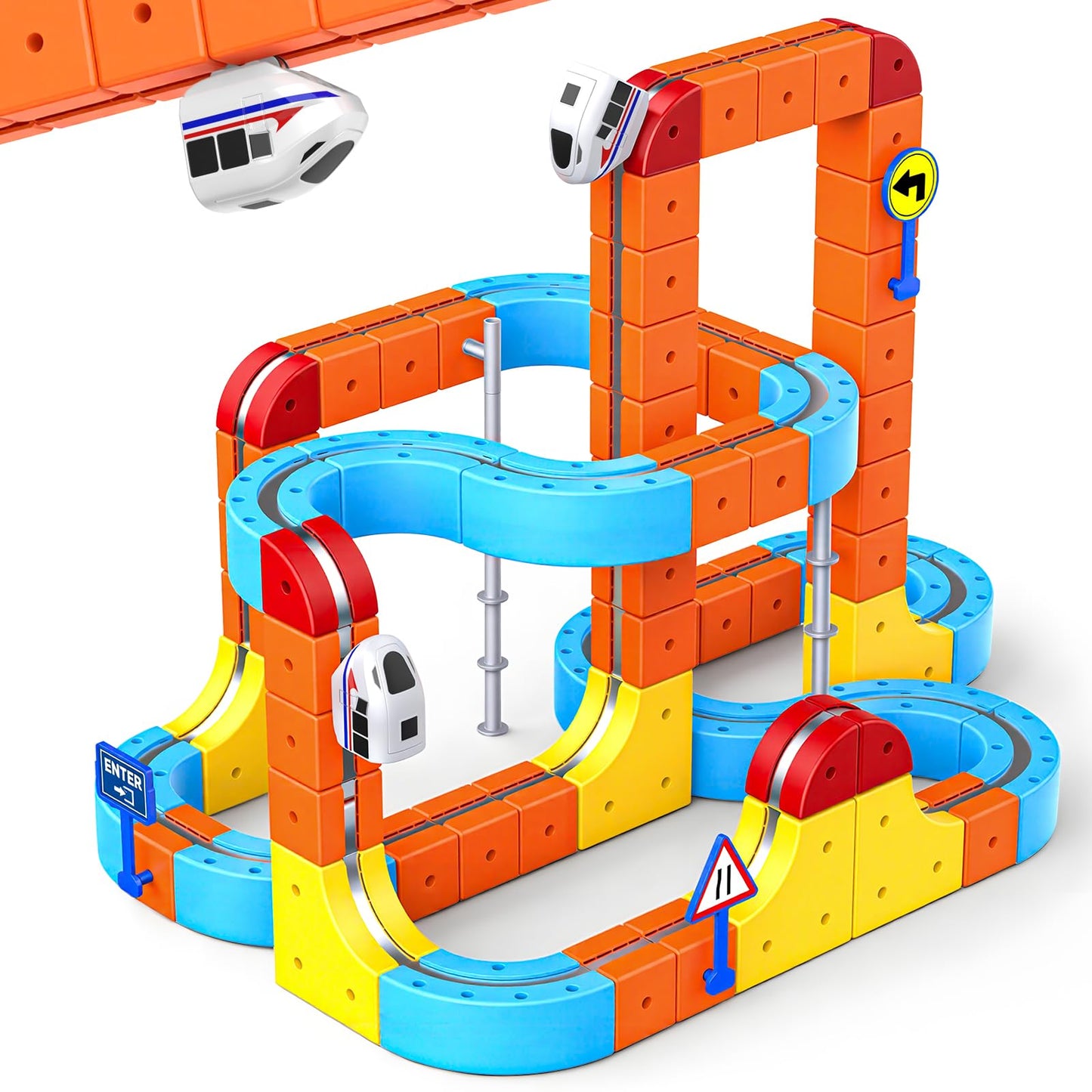 80 Pcs Cube Track Magnetische Block