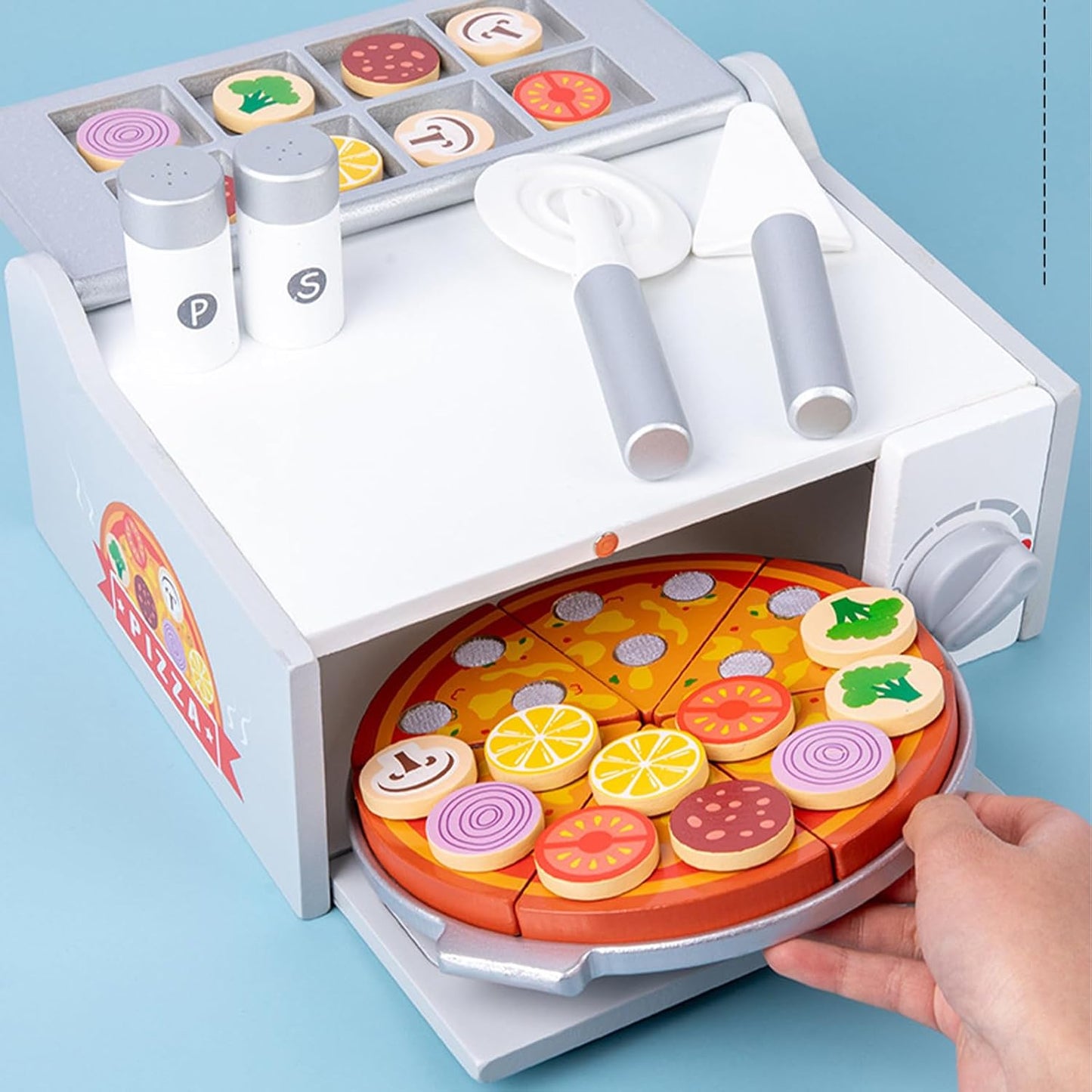 Holzspielzeug für Pizzaofen