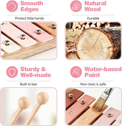 Instruments de musique en bois pour enfants – à partir de 2 ans