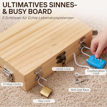 Valise à outils en bois pour enfants – Jouet à visser Montessori à partir de 3 ans