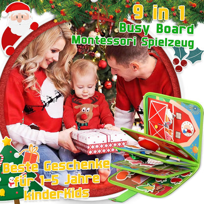 9-in-1 Bauernhof Busy Board – Montessori Activity Book ab 1 Jahr