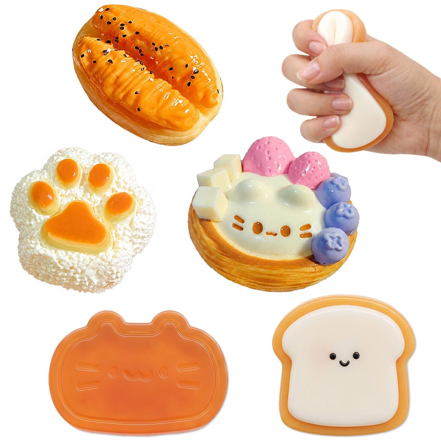 2 Stück Panda Squishy,Panda Squishies,Panda-Quetschspielzeug,Squishy Tiere