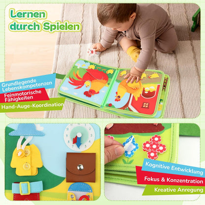Bauernhof Quiet Book – 25 Aktivitäten, Montessori ab 2 Jahren