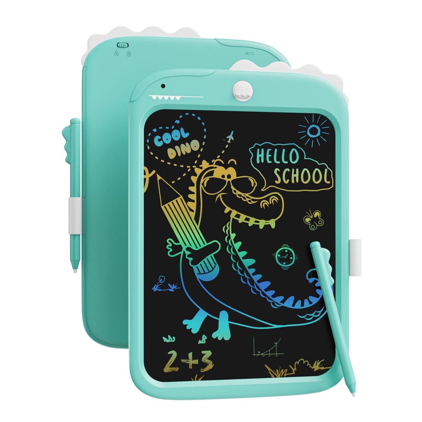 10-Zoll-LCD-Schreibblock, elektronisches digitales Schreiben und Farbbildschirm-Graffiti-Brett, Geschenke für Kinder und Erwachsene 3, 4, 5, 6, 7, 8 (Rosa)