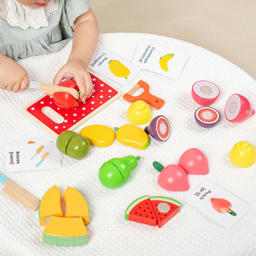 Magnetisches Obstschneideset Holz – Kueche & Rollenspiel ab 3