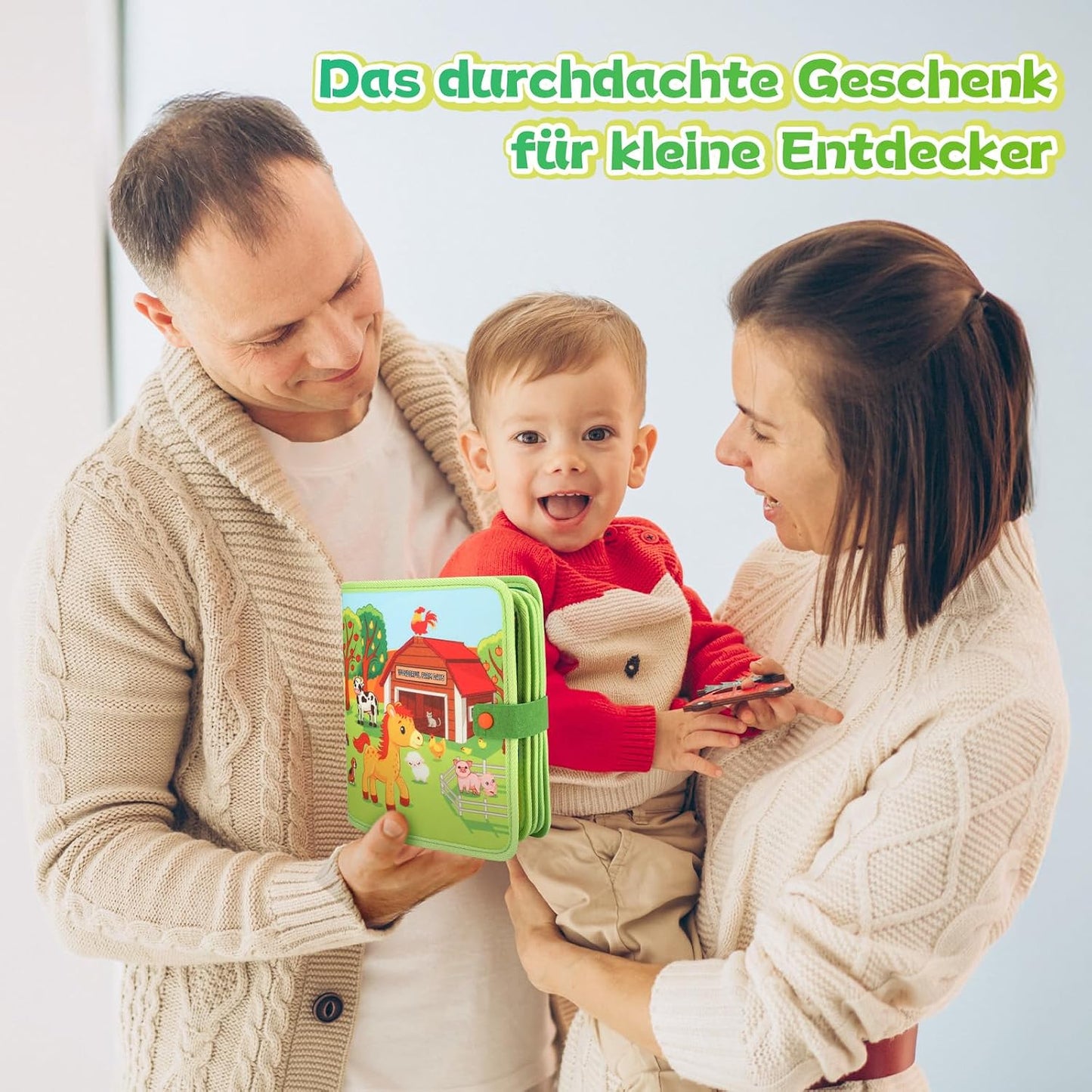 Bauernhof Quiet Book – 25 Aktivitäten, Montessori ab 2 Jahren