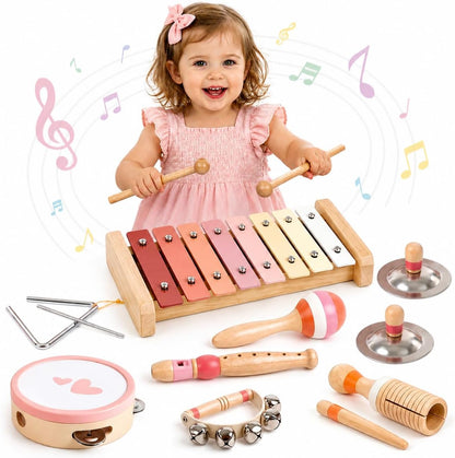 Instruments de musique en bois pour enfants – à partir de 2 ans