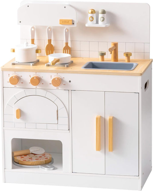 Holz Spielküche mit Pizzaofen & Zubehö