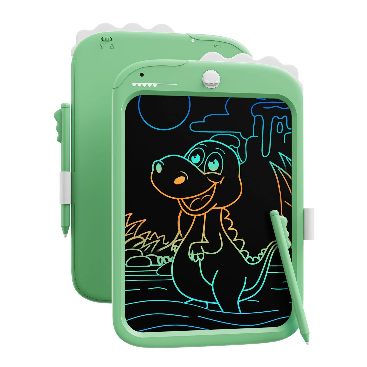 10-Zoll-LCD-Schreibblock, elektronisches digitales Schreiben und Farbbildschirm-Graffiti-Brett, Geschenke für Kinder und Erwachsene 3, 4, 5, 6, 7, 8 (Rosa)