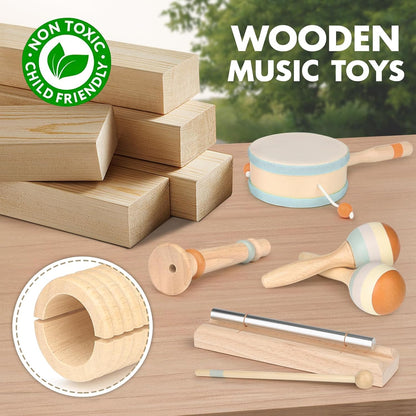 Instruments de musique en bois pour enfants – à partir de 2 ans