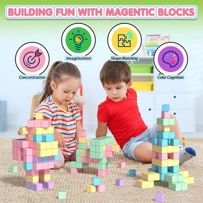 Magnetische Bausteine für Kinder